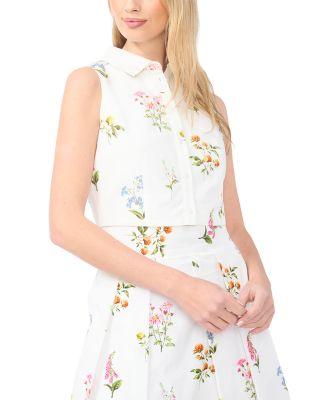 York Sleeveless Collared Top by TED BAKER