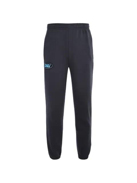 Chill logo-patch track pants by TEE LIBRARY