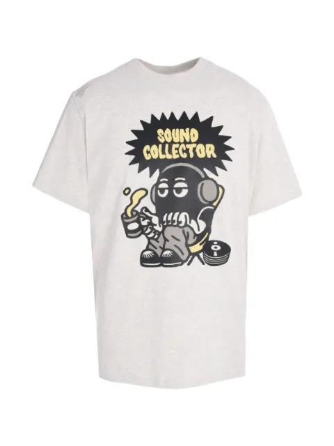 Sound Collector graphic-print t-shirt by TEE LIBRARY