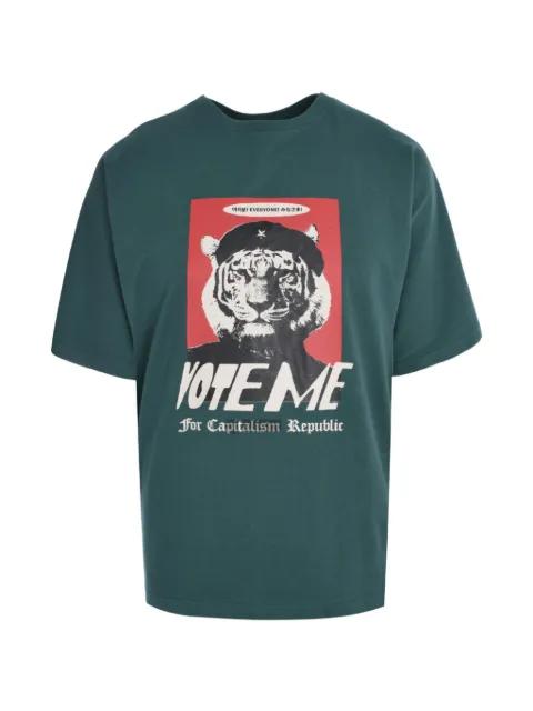 Vote graphic-print cotton t-shirt by TEE LIBRARY