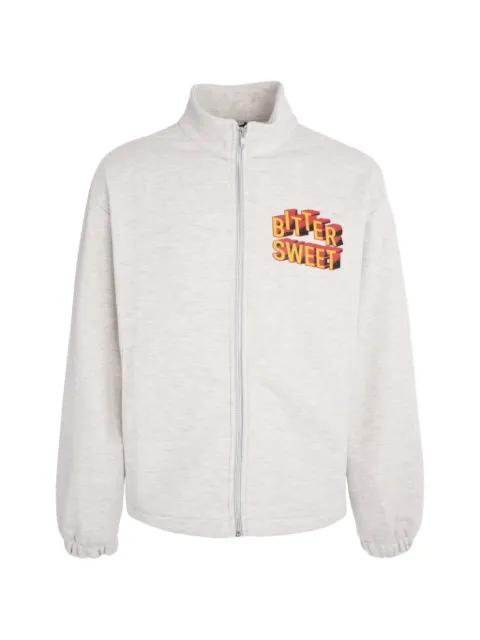 graphic-print zip-up jacket by TEE LIBRARY