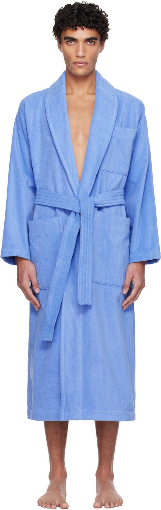 Blue Terry Classic Bathrobe by TEKLA