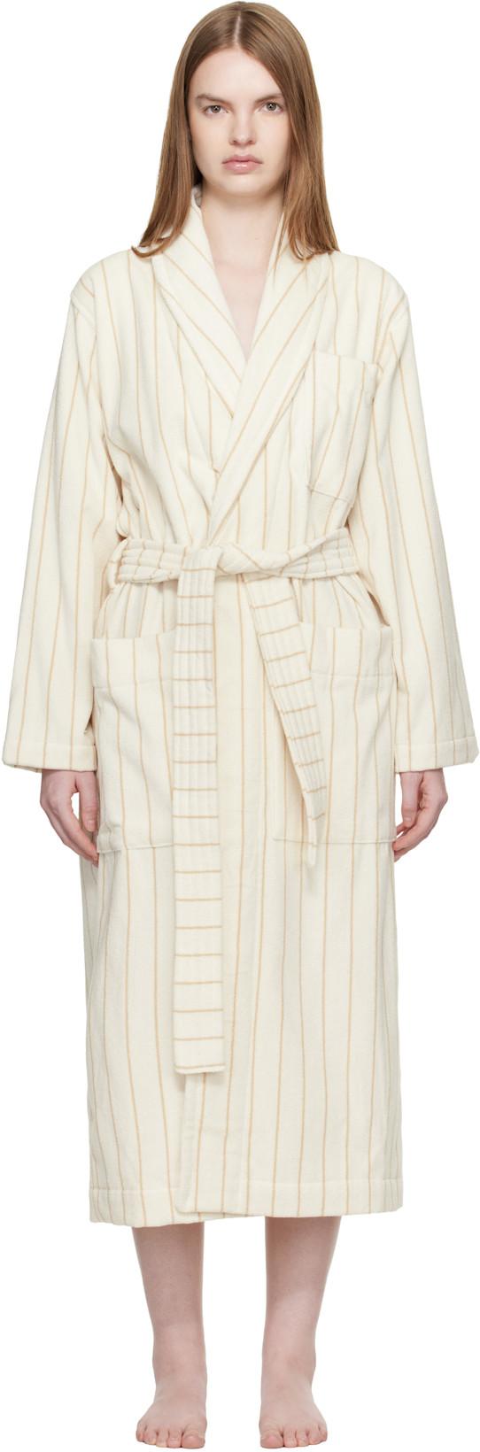 Off White Terry Classic Bathrobe by TEKLA