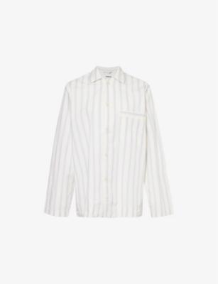 Patch-pocket cotton poplin pyjama shirt by TEKLA