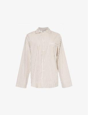 Patch-pocket cotton poplin pyjama shirt by TEKLA