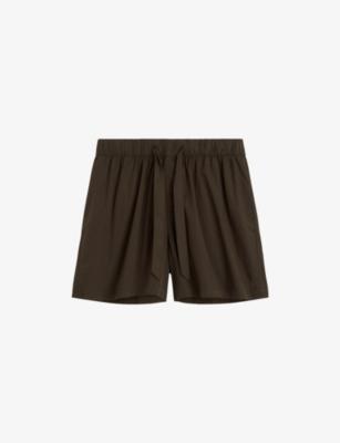 Striped Elasticated-Waist Cotton-Poplin Shorts by TEKLA