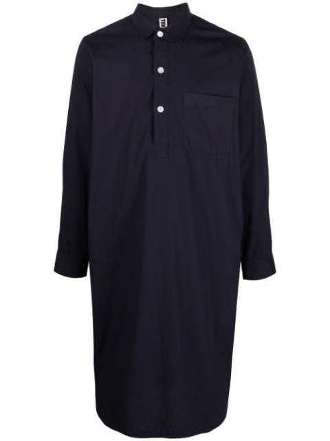 button-up lounge shirt by TEKLA
