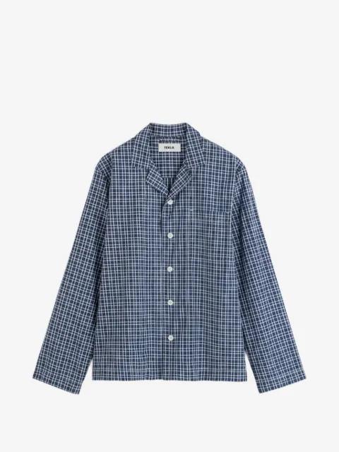 check-print cotton pajamas by TEKLA