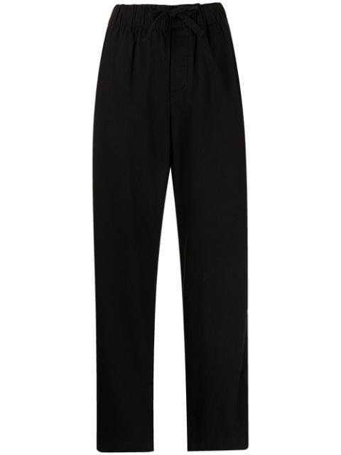 drawstring-waist pajama bottoms by TEKLA