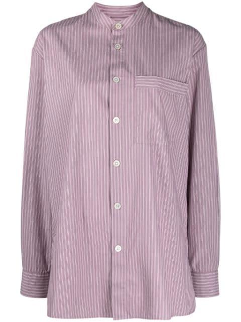 striped organic cotton shirt by TEKLA