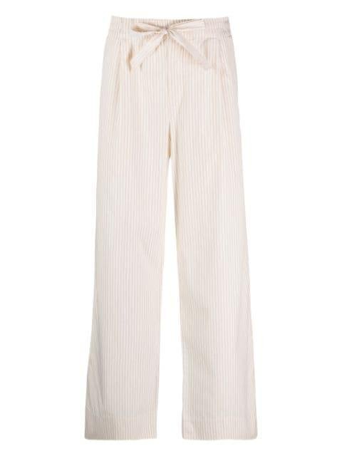 x Birkenstock pinstripe pyjama pants by TEKLA