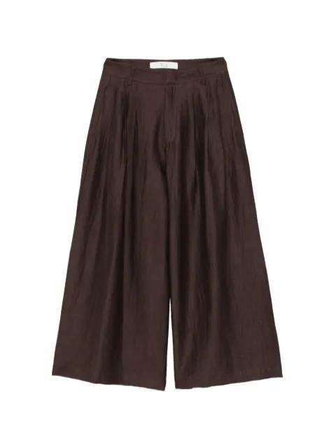 Cookie pleated wide trousers by TELA