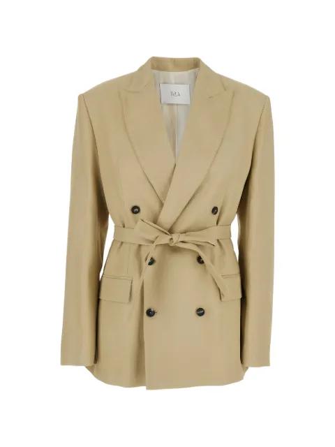 Frost belted double-breasted blazer by TELA