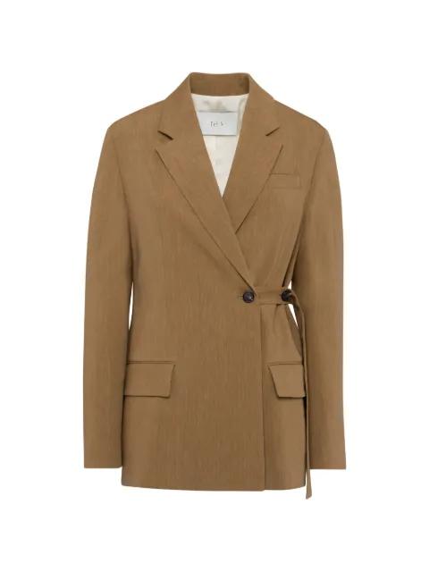 double-breasted wrap blazer by TELA