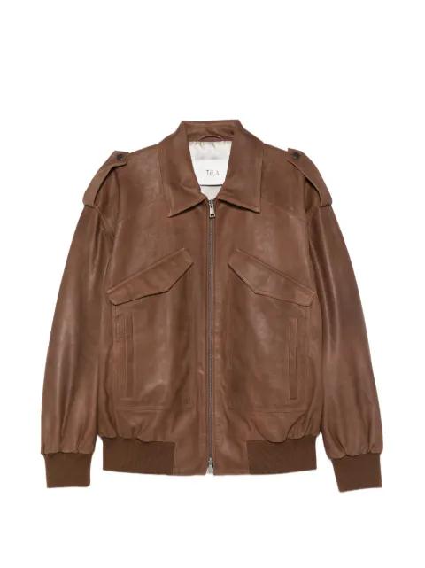 flap-pocket bomber jacket by TELA