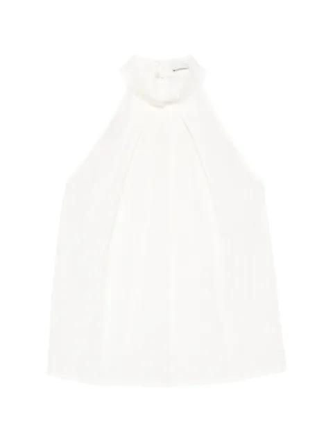 halterneck tetured top by TELA