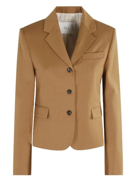 notched-lapel three-button jacket by TELA