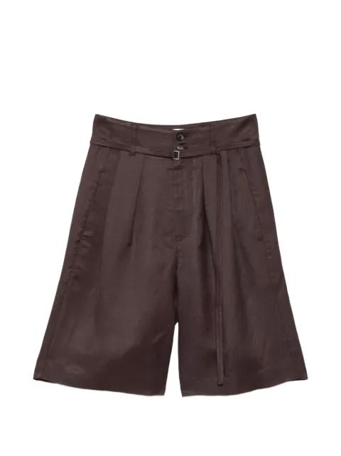 pleated tailored shorts by TELA