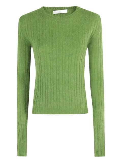ribbed-knit crew-neck sweater by TELA