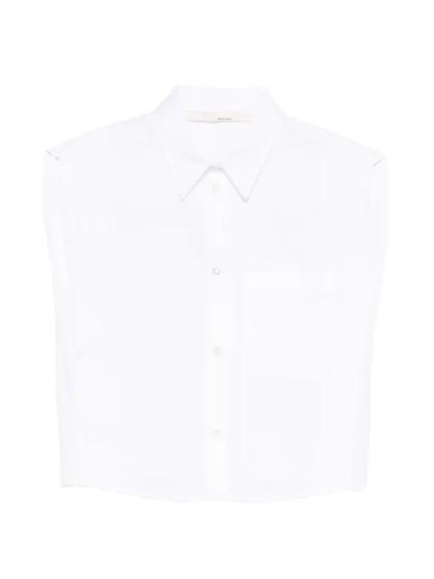 sleeveless white shirt by TELA