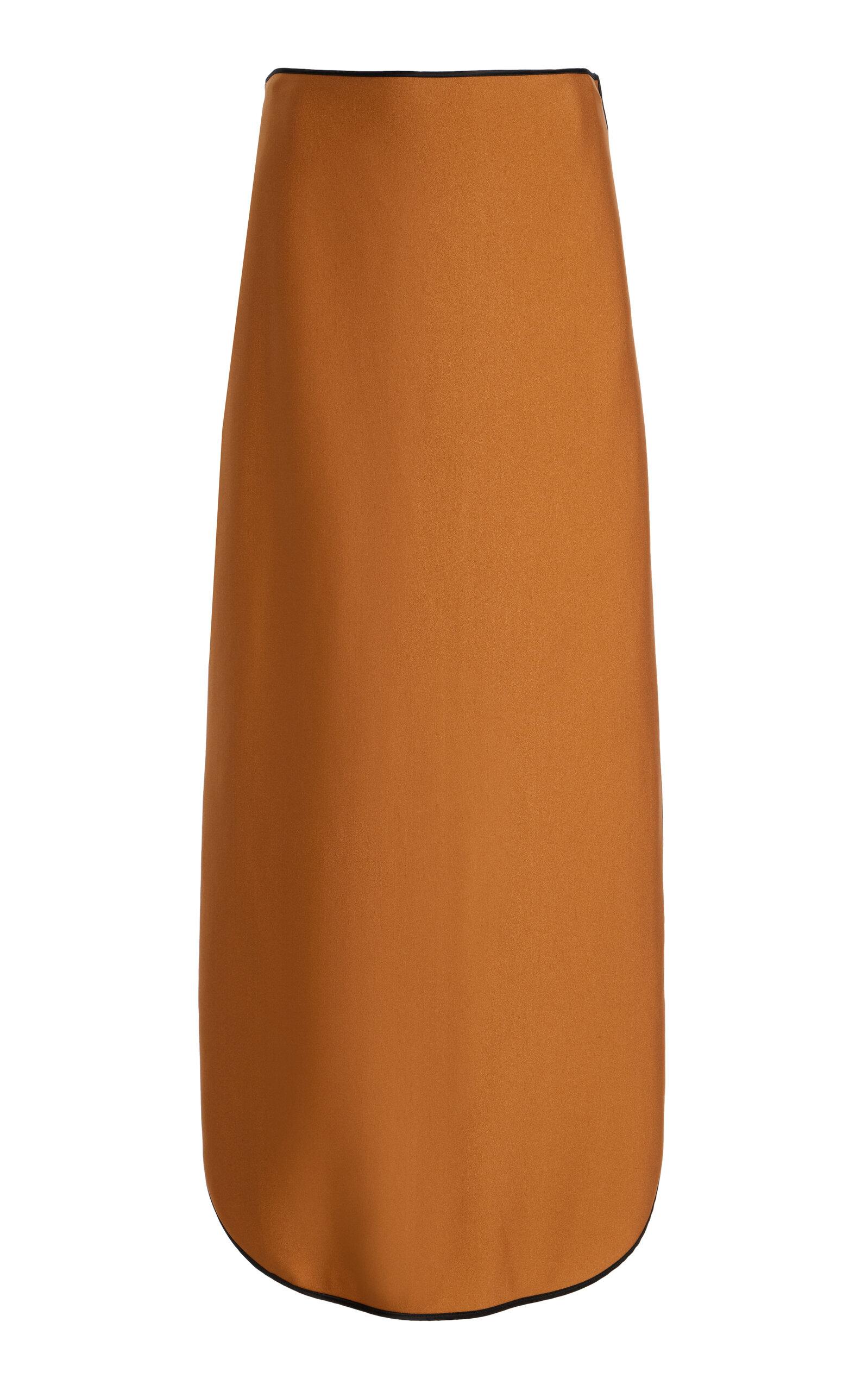 Temily Exclusive Summer Bones Sheath Stretch-Satin Maxi Skirt - Moda Operandi by TEMILY