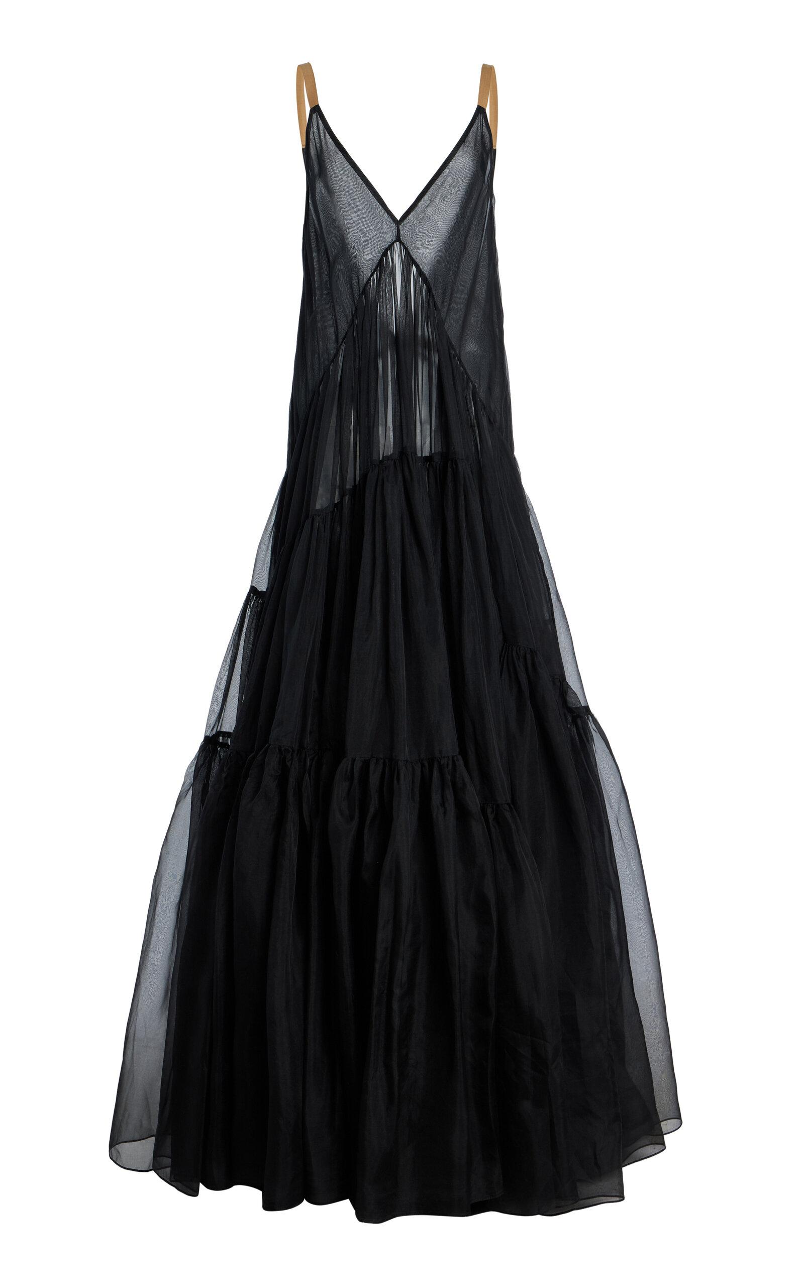 Temily Exclusive Theatre for Dreamers Tiered Silk Gown - Moda Operandi by TEMILY
