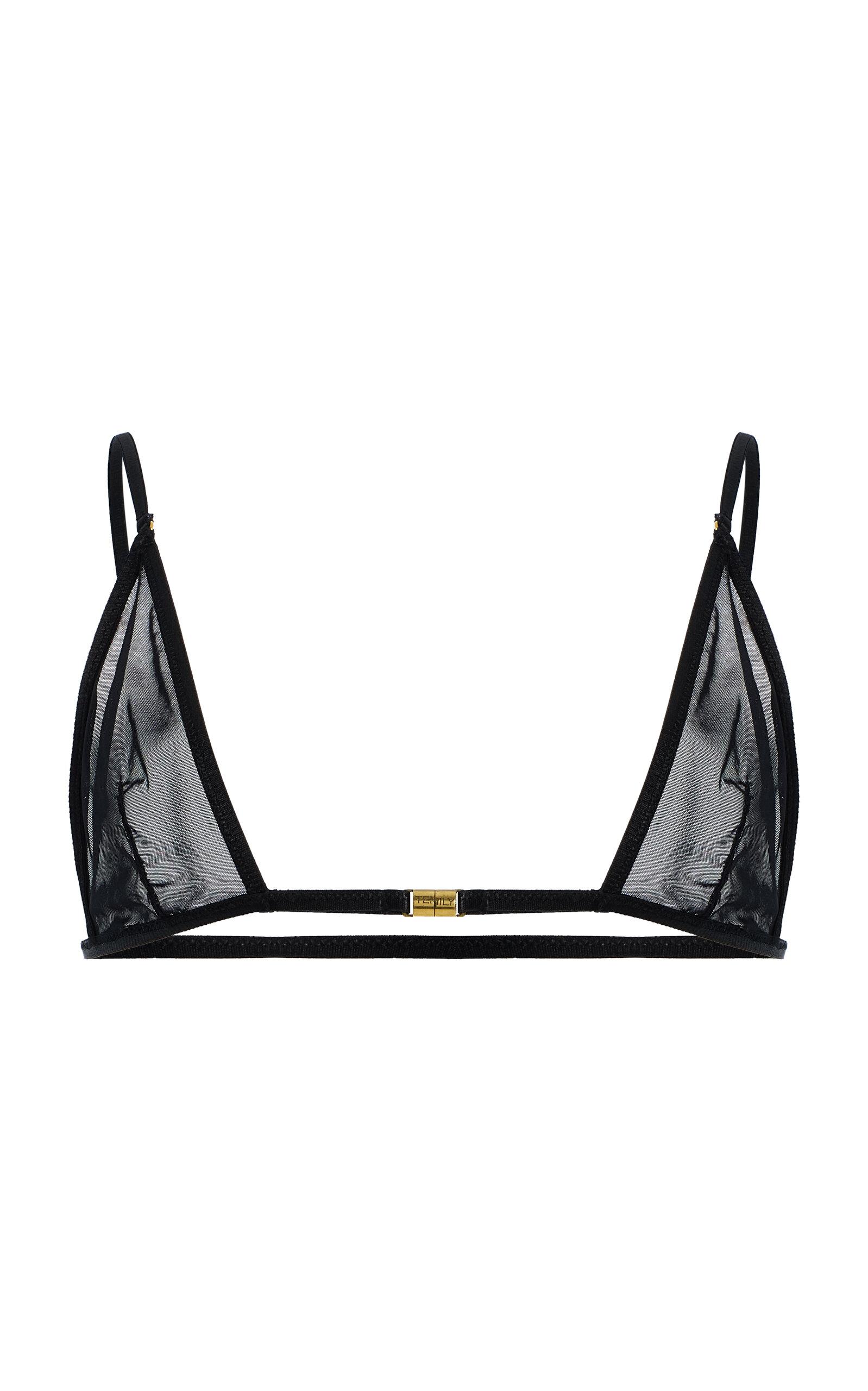 Temily Isoceles Mesh Bra - Moda Operandi by TEMILY