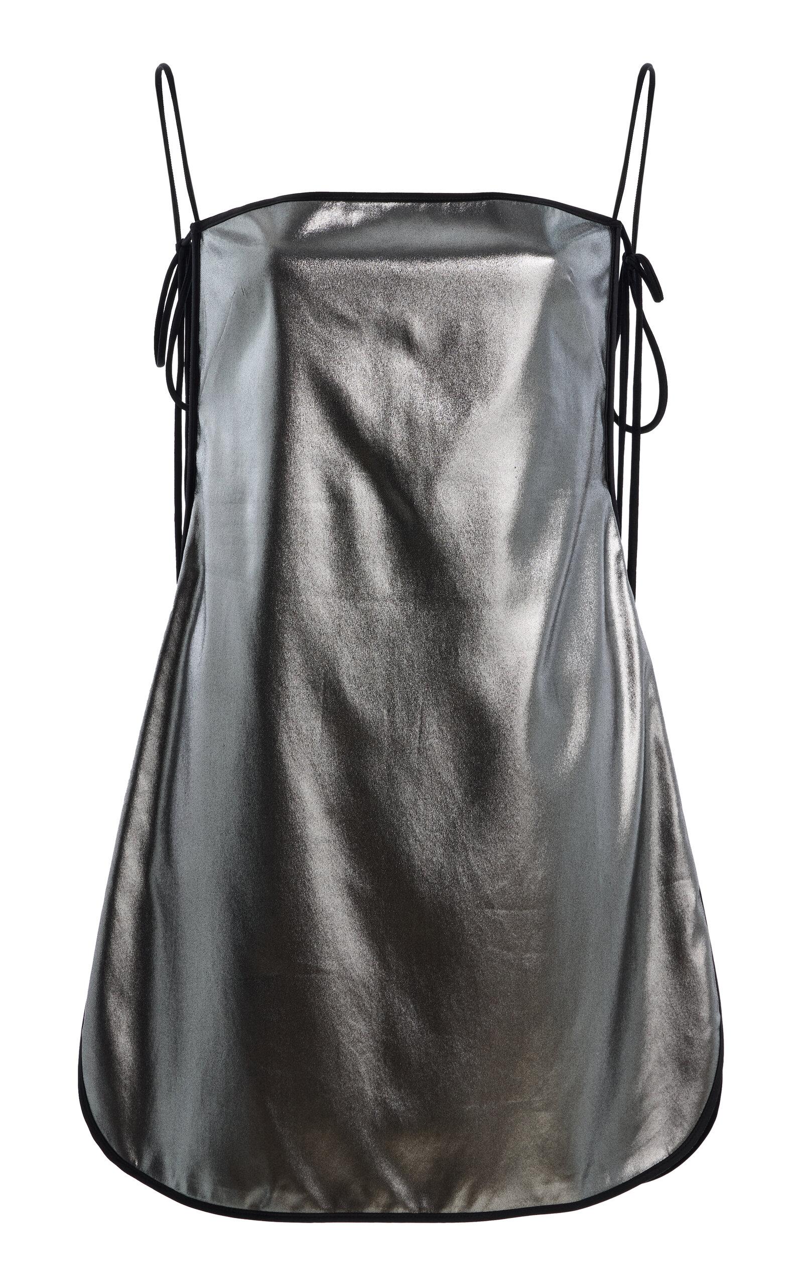 Temily Summer Bones Foiled Silk Mini Dress - Moda Operandi by TEMILY
