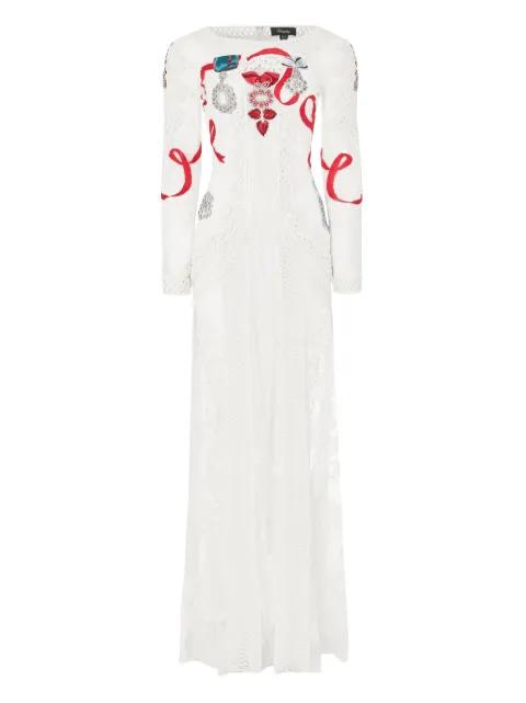 Diamantine floral-lace dress by TEMPERLEY LONDON