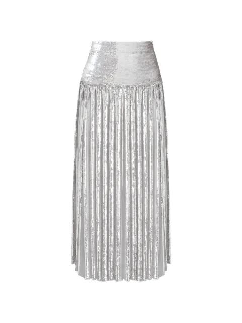 Filigree pleated midi skirt by TEMPERLEY LONDON