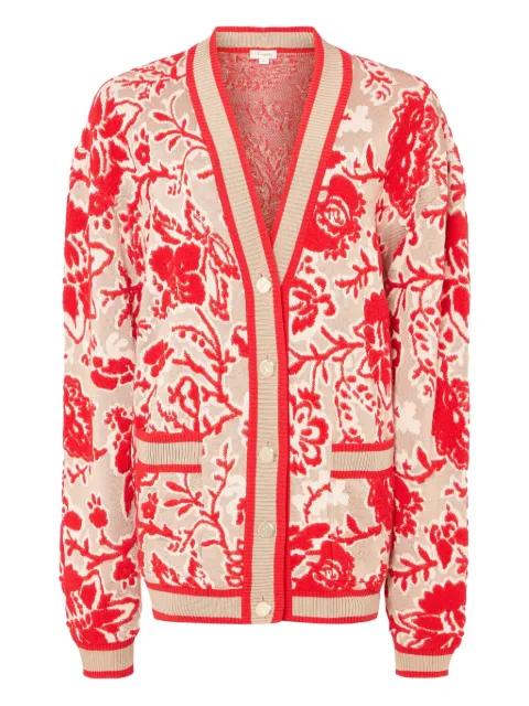 Francis floral-pattern knit cardigan by TEMPERLEY LONDON