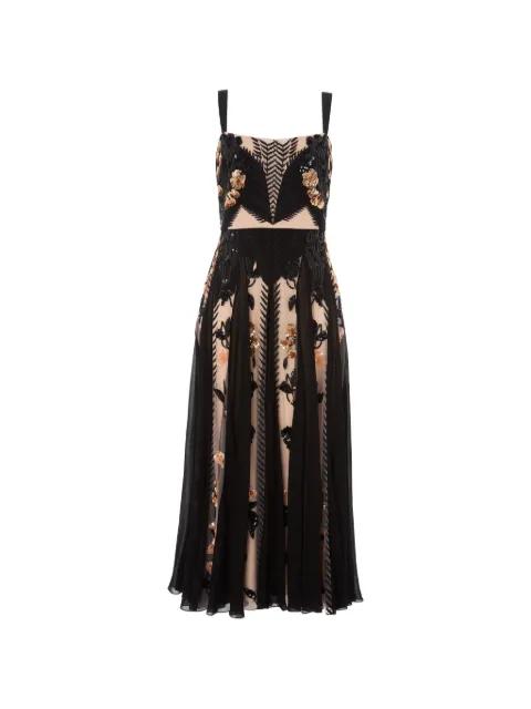 Gilded sequin-embellished midi dress by TEMPERLEY LONDON