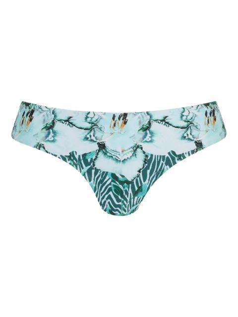 Liana floral-print bikini bottom by TEMPERLEY LONDON