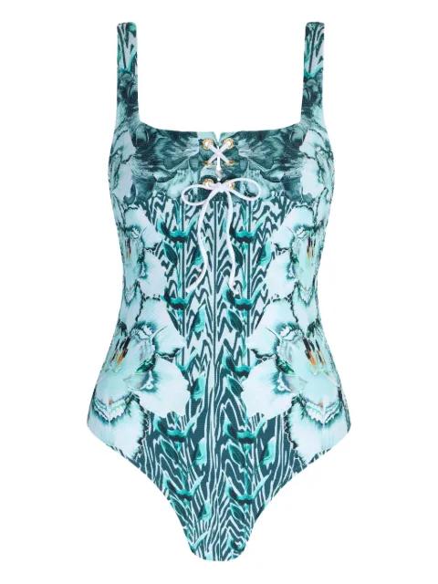 Liana floral-print swimsuit by TEMPERLEY LONDON