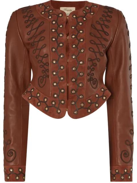 Pablo leather jacket by TEMPERLEY LONDON