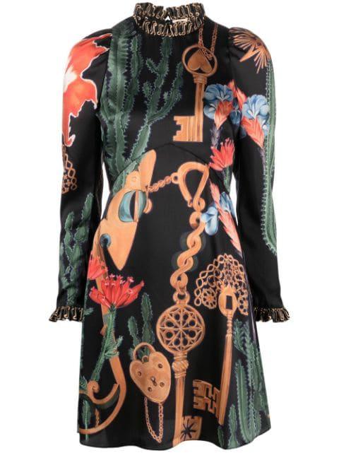 Palomino-print minidress by TEMPERLEY LONDON
