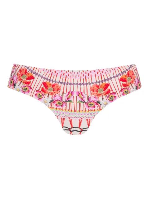 Pomegranate floral-print bikini set by TEMPERLEY LONDON