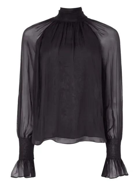 Quintette ruffled-cuff blouse by TEMPERLEY LONDON