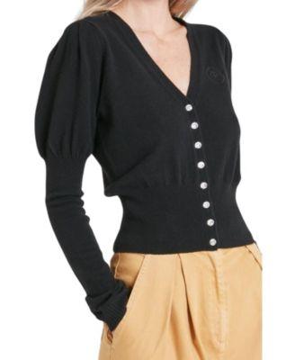 Women's Tonal T-Logo Cardigan by TEMPERLEY LONDON