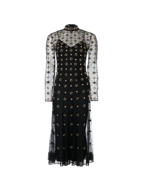 crystals-embellished midi dress by TEMPERLEY LONDON