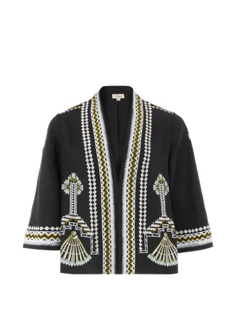 embroidered linen jacket by TEMPERLEY LONDON