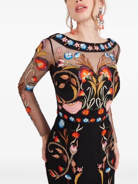 floral-embroidered dress by TEMPERLEY LONDON