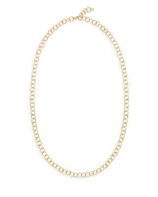 18K Yellow Gold Beehive Chain Necklace by TEMPLE ST. CLAIR