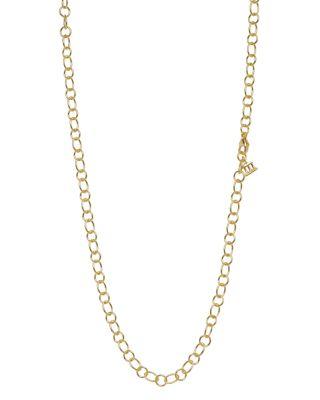 18K Yellow Gold Ribbon Chain Necklace by TEMPLE ST. CLAIR