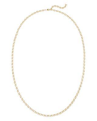 18K Yellow Gold Ribbon Chain Necklace by TEMPLE ST. CLAIR