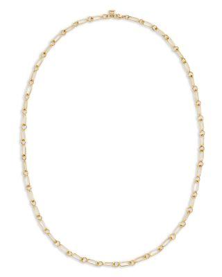 18K Yellow Gold Small River Link Chain Necklace by TEMPLE ST. CLAIR