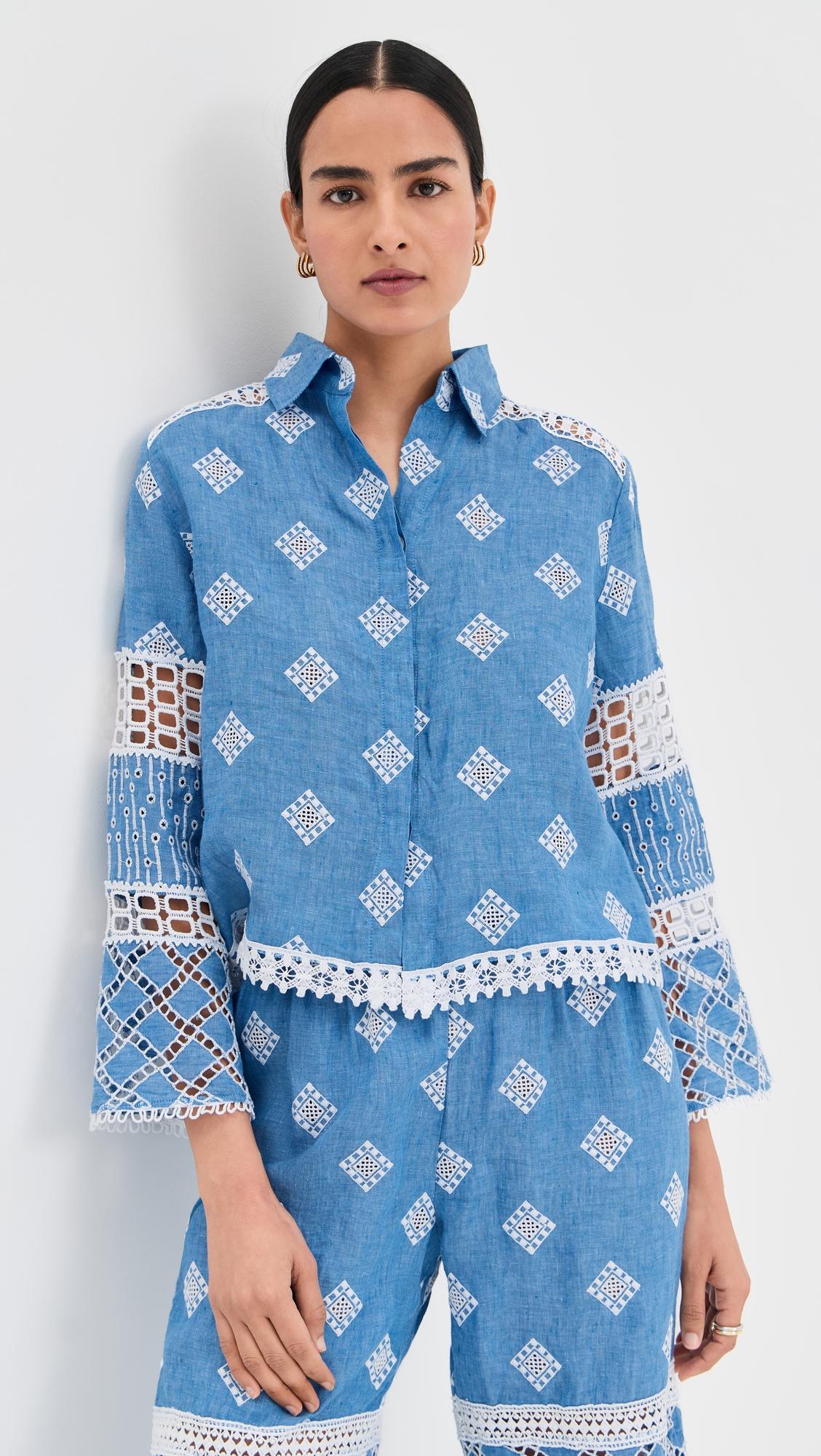 Aneto Jeans Blouse by TEMPTATION POSITANO