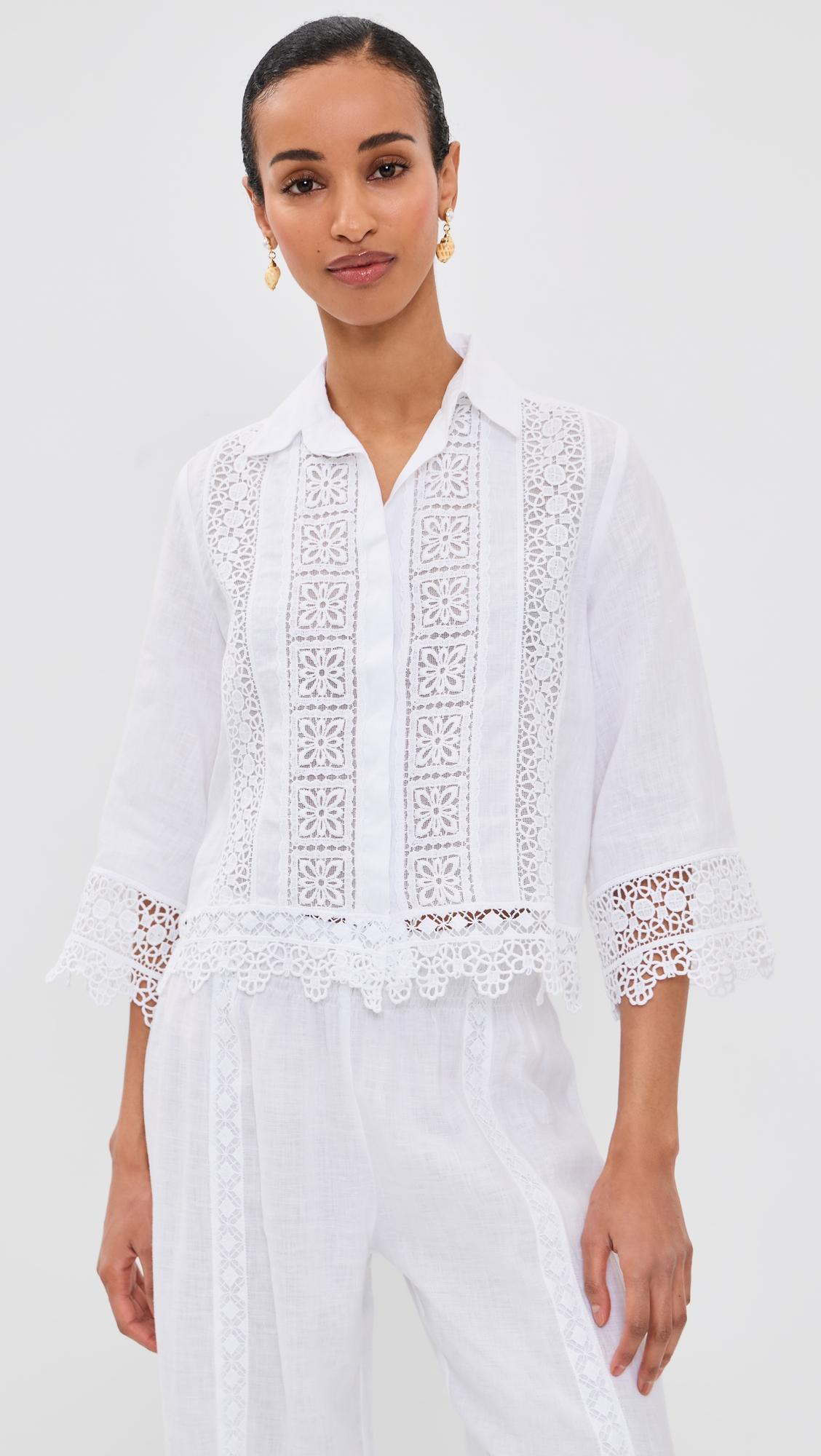 Natisso Linen Top by TEMPTATION POSITANO