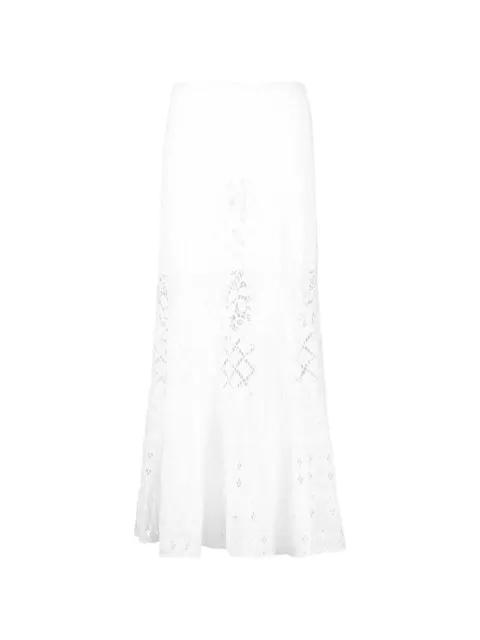 lace-detail midi skirt by TEMPTATION POSITANO