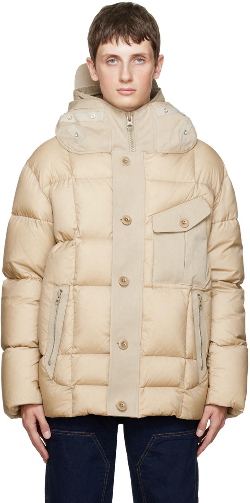 Beige Sniper Combo Down Jacket by TEN C